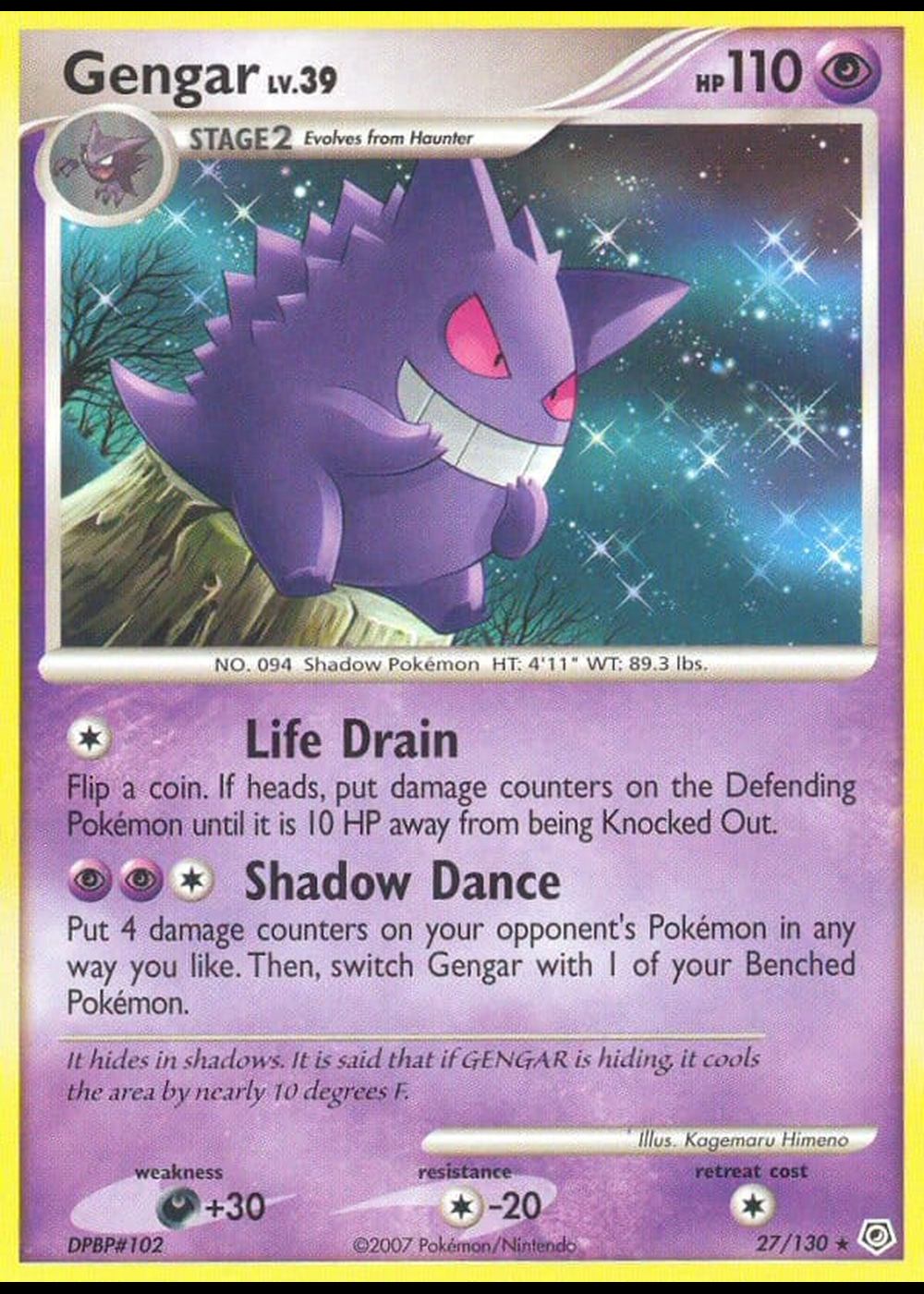 Gengar 27/130 – Diamond & Pearl