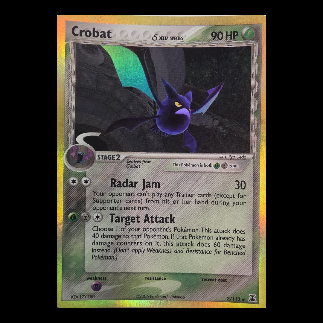 Crobat 2/113 – EX Delta Species (Holo Rare)