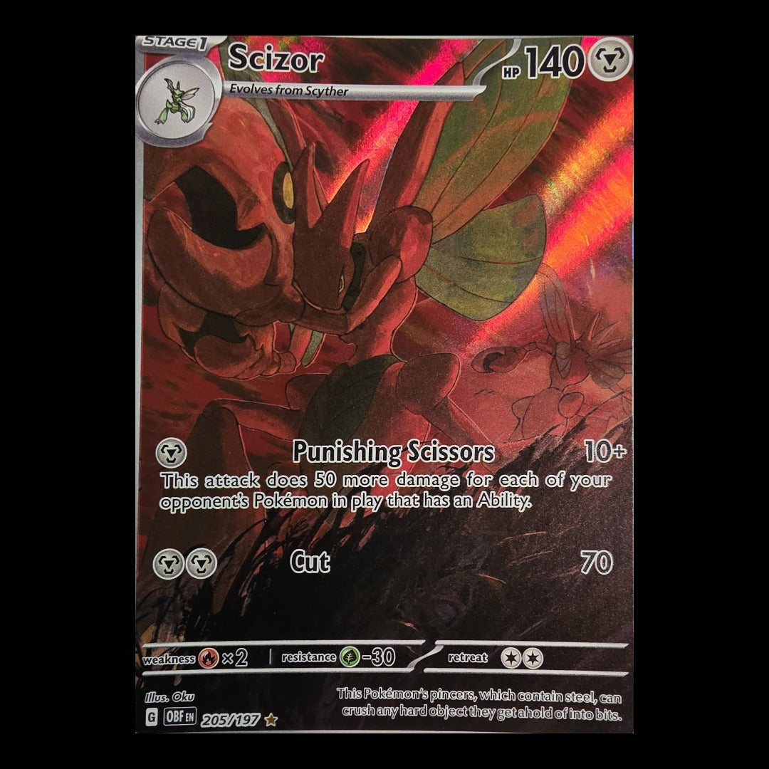 Scizor 205/197 – Obsidian Flames (Illustration Rare)