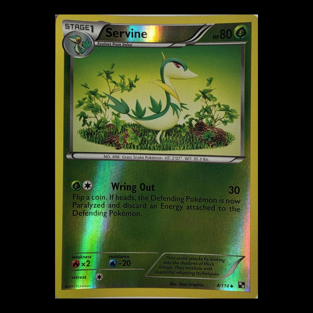 Servine 4/114 – Black & White (Reverse Holo)